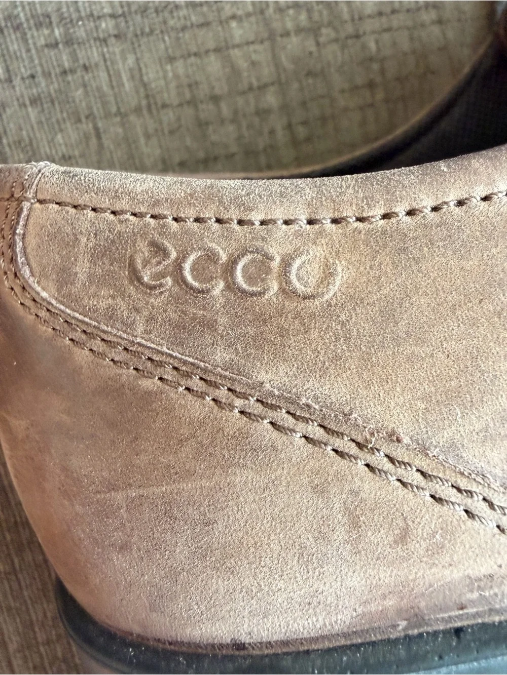 ECCO Mens Brown Leather Lace-Up Oxford Shoes Formal Size 44 US 10-10.5